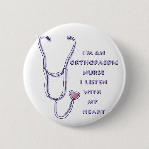 Orthopaedic Nurse Heart  Pin