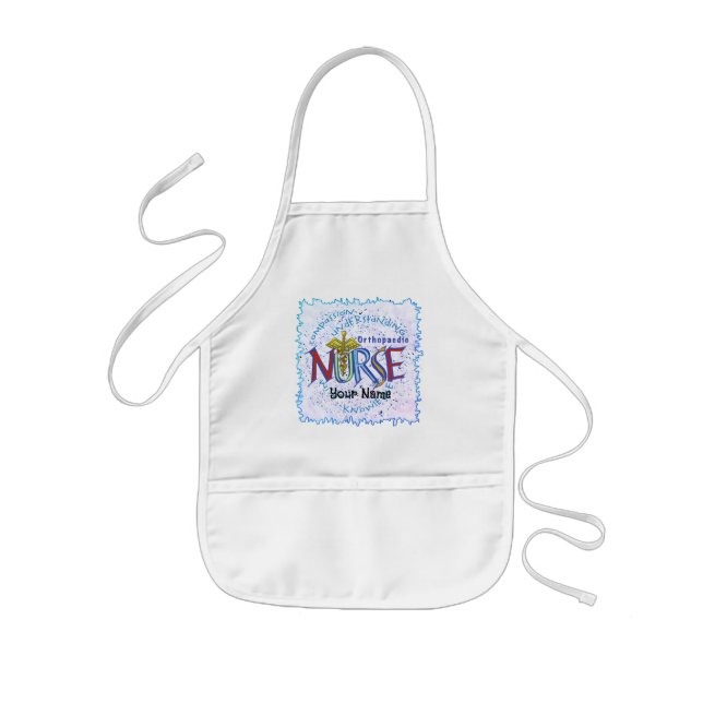 Orthopaedic Nurse Motto custom nurses apron (Front)