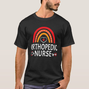 Orthopaedic Nurse Nursing Rainbow Women Orthopaedi T-Shirt