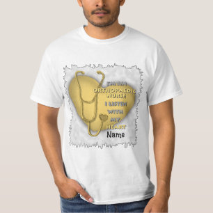 Orthopaedic Nurse Yellow Heart t-shirt