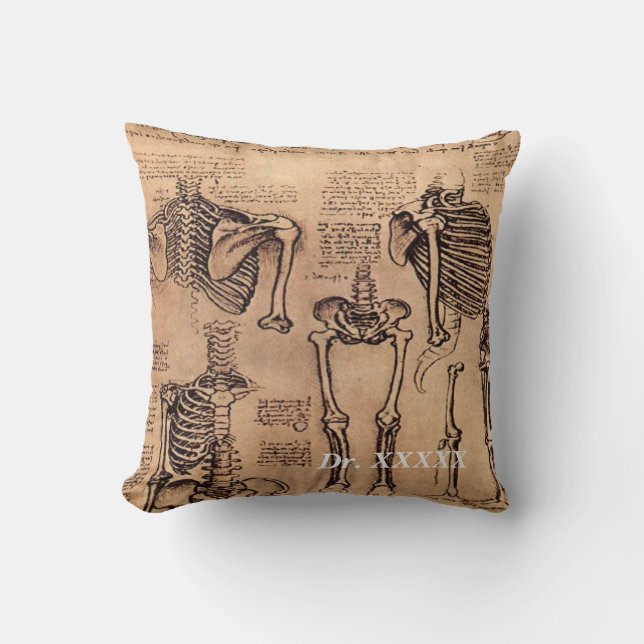 Orthopaedic Physician Leonardo da Vinci Pillow (Front)