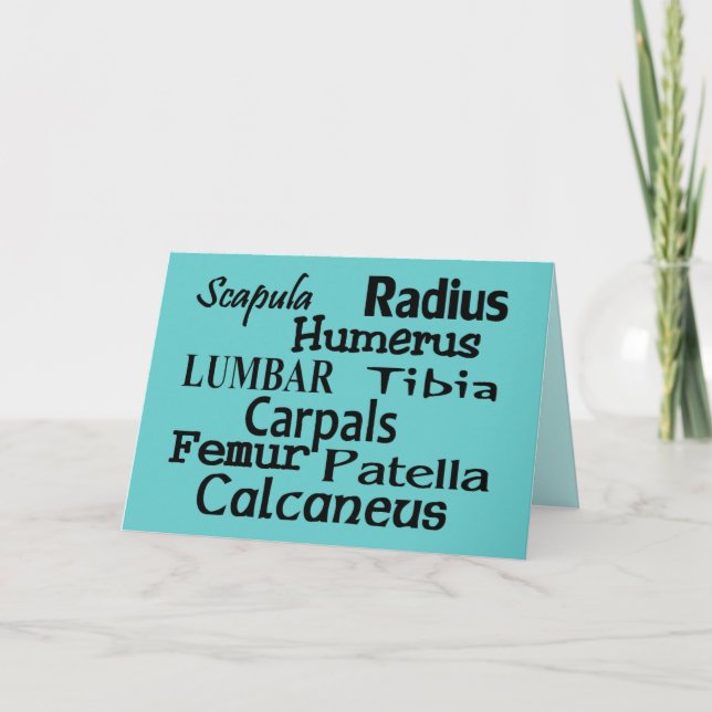 Orthopaedic Physician/Surgeon Gifts Thank You Card (Front)