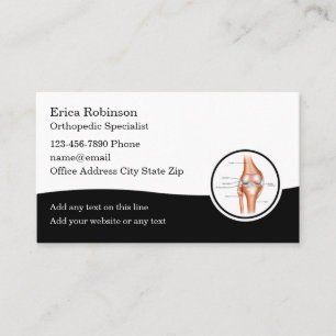 Orthopaedic Specialist Medical Business Cards