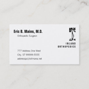 Orthopaedic Surgeon Crooked Tree Business Card