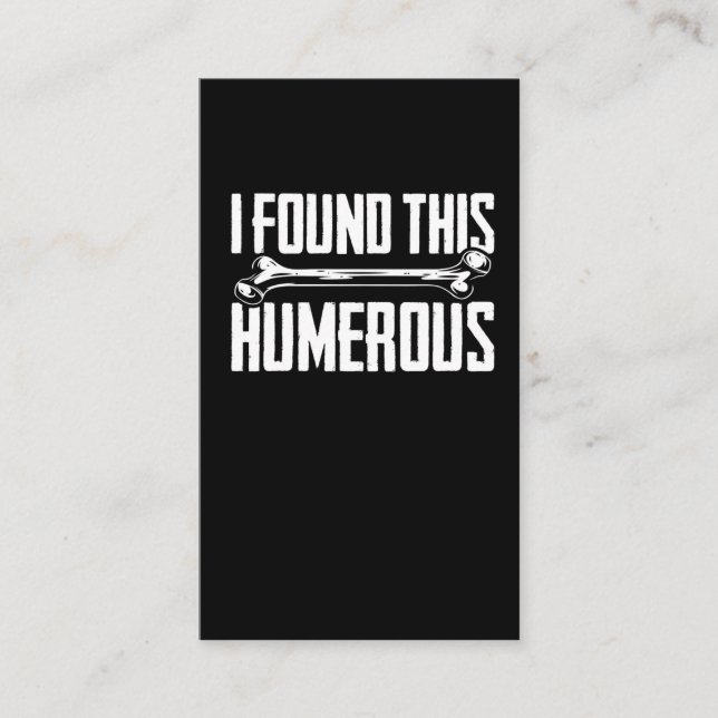 Orthopaedic Surgeon Humour Orthopaedics Business Card (Front)