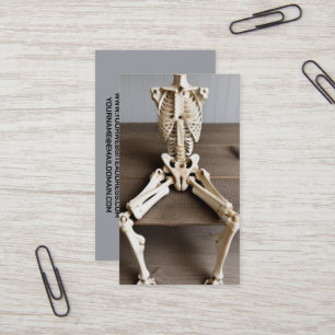 Orthopaedic Surgeon Sitting Skeleton Business Card