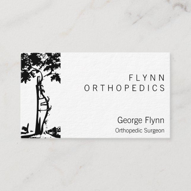 Orthopaedic Surgery Crooked Tree Business Card (Front)