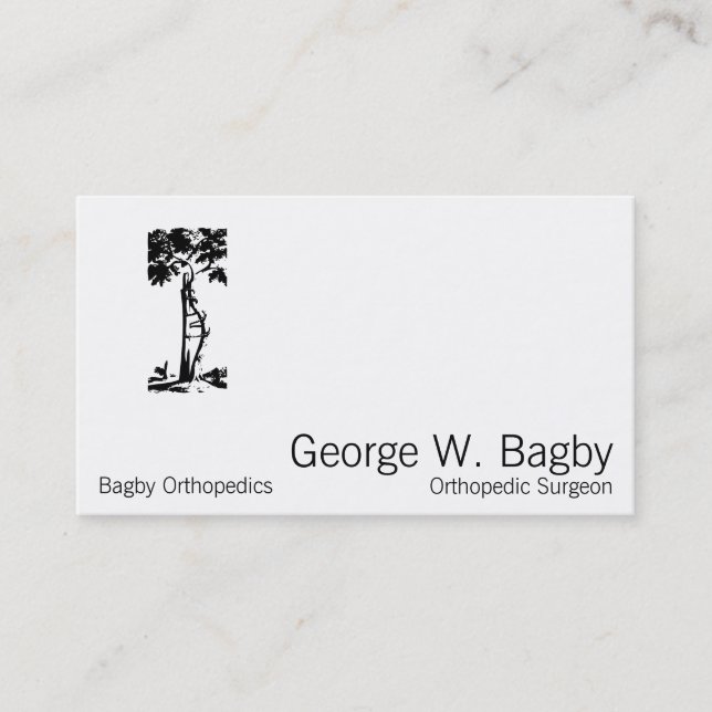 Orthopaedic Surgery Crooked Tree Business Card (Front)