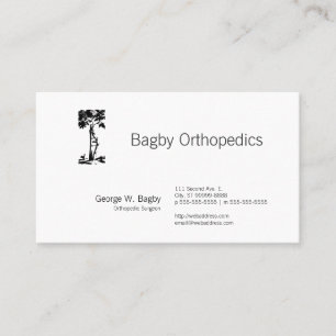 Orthopaedic Surgery Crooked Tree Business Card