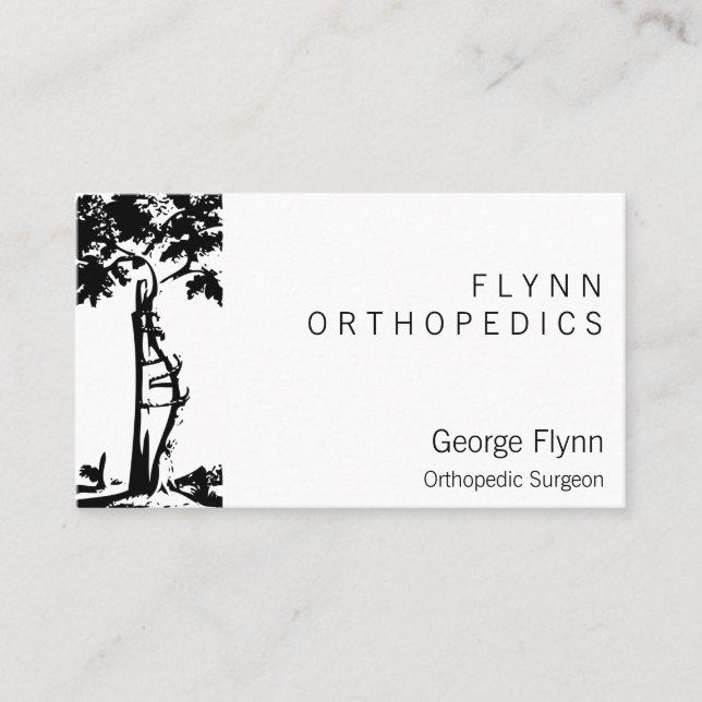 Orthopaedic Surgery Crooked Tree Business Card (Front)