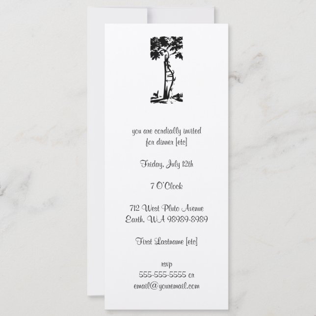 Orthopaedic Surgery Crooked Tree Invitation (Front)