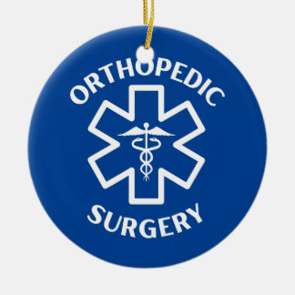 Orthopaedic surgery Doctor Nurse Medical Caduceus  Ceramic Tree Decoration