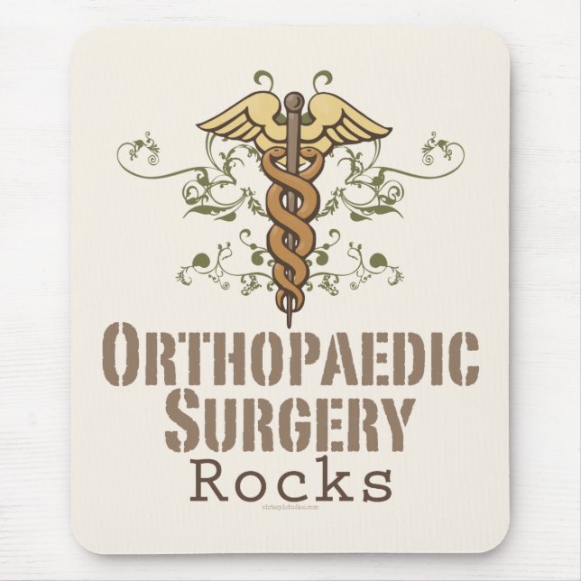 Orthopaedic Surgery Rocks Mousepad (Front)