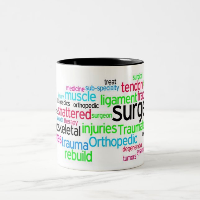 Orthopaedics Love Two-Tone Coffee Mug (Center)