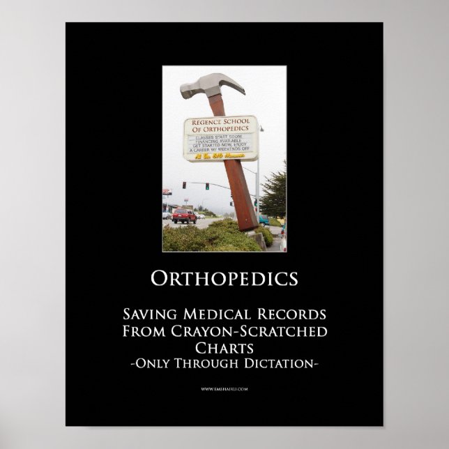 Orthopaedics Motivational Poster (Front)
