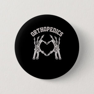 Orthopaedics Skeleton Hand Heart Ortho Nurse Rn Cr 6 Cm Round Badge