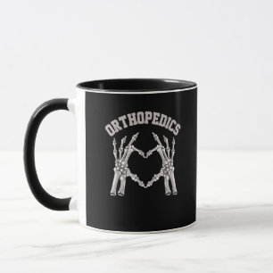 Orthopaedics Skeleton Hand Heart Ortho Nurse Rn Cr Mug