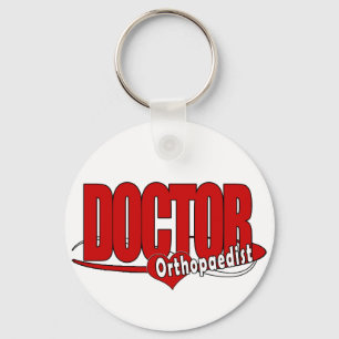 ORTHOPAEDIST LOGO BIG RED DOCTOR KEY RING