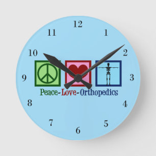 Orthopaedist Peace Love Orthopaedics Office Round Clock
