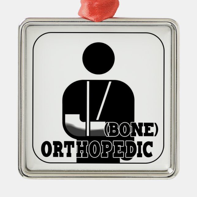 ORTHOPEDIC DOCTOR CHRISTMAS ORNAMENT BONE (Front)