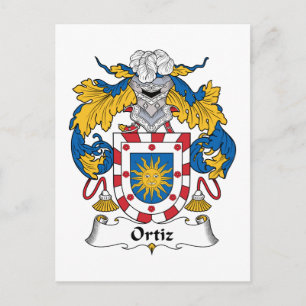 Ortiz Family Crest Postcard