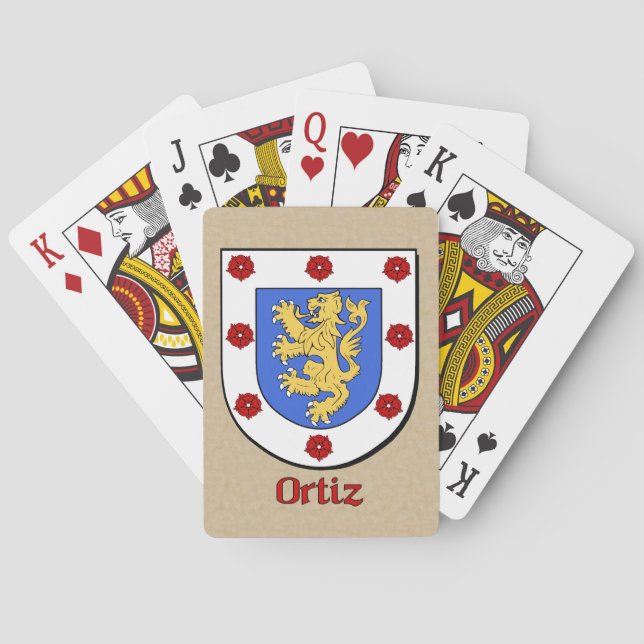 Ortiz Heraldic Shield Playing Cards (Back)
