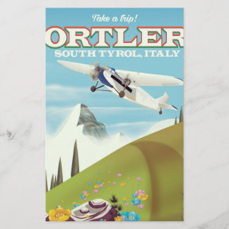 Ortler - South Tyrol, Italy travel poster Stationery