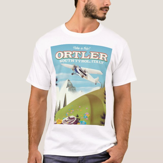 Ortler - South Tyrol, Italy travel poster T-Shirt (Front)