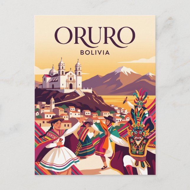 Oruro, Bolivia Postcard (Front)