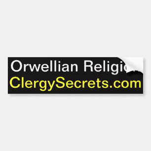Orwellian Religion Bumper Sticker