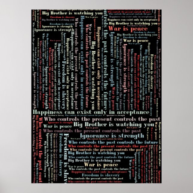 Orwell's quotes poster (Front)