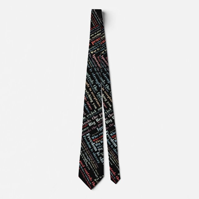 Orwell's quotes tie (Front)