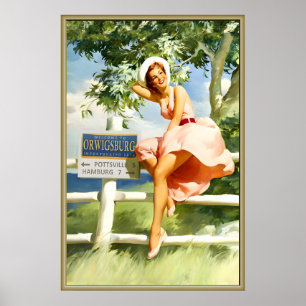 Orwigsburg Pennsylvania Schuylkill County Pin U Poster