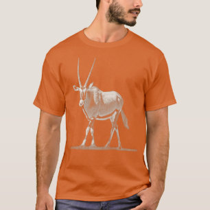 Oryx Antelope Full Figure for Oryx and Gemsbok Fan T-Shirt
