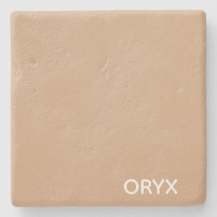 Oryx brown beige colour name stone coaster