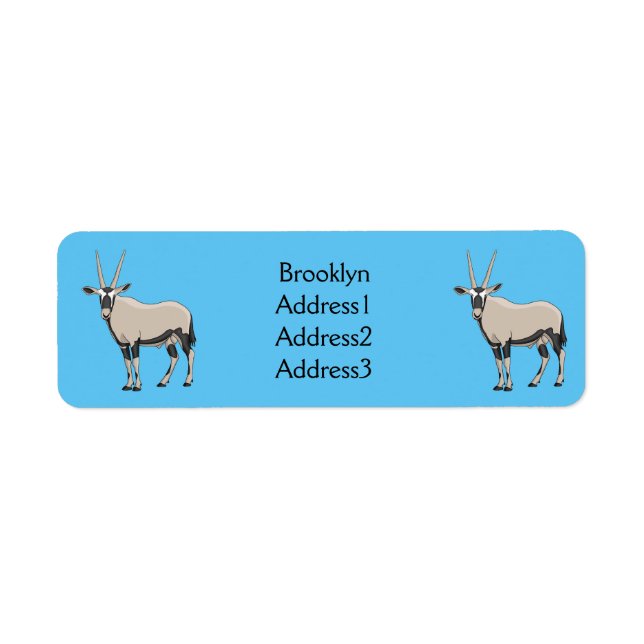 Oryx cartoon illustration (Front)