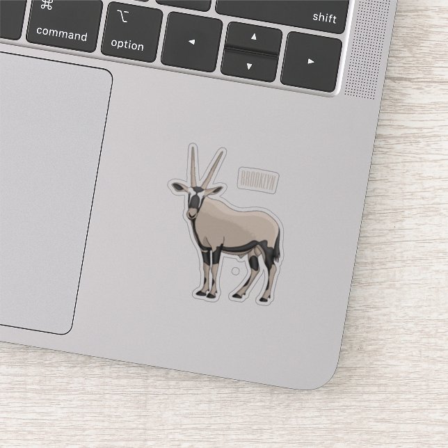 Oryx cartoon illustration (Detail)