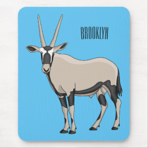 Oryx cartoon illustration mouse mat
