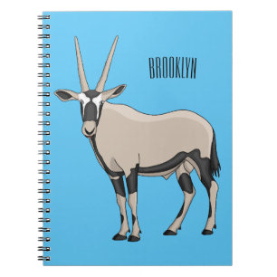 Oryx cartoon illustration notebook