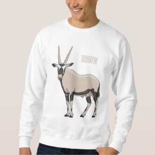 Oryx cartoon illustration sweatshirt