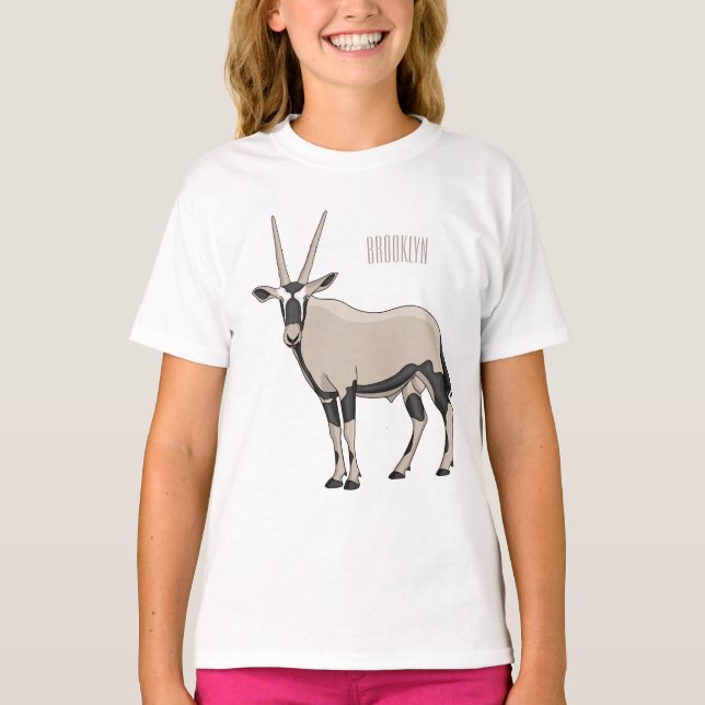 Oryx cartoon illustration T-Shirt (Front)
