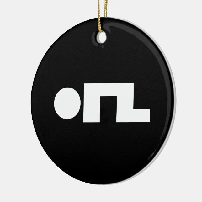 ORZ Emoticon Kaomoji Emoji Ceramic Tree Decoration (Left)