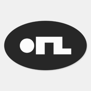 ORZ Emoticon Kaomoji Emoji Oval Sticker