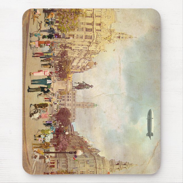 Os Aliados, Oporto.1935 Mouse Mat (Front)