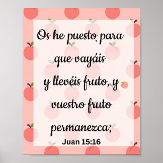 Os He Puesto Para Que Vayáis Y Deis Fruto Poster. Poster