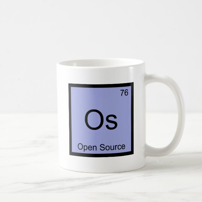 Os - Open Source Chemistry Element Symbol Software Coffee Mug (Right)