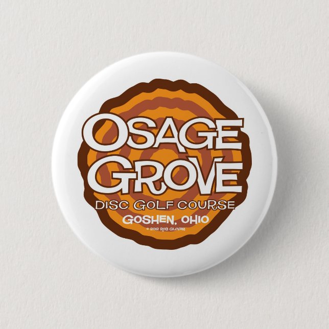 Osage Grove Disc Golf 6 Cm Round Badge (Front)