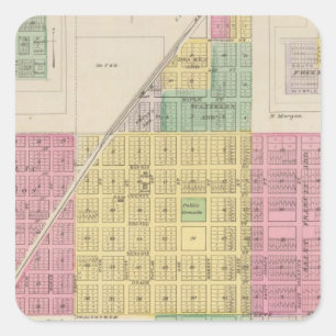 Osage Mission, Galesburg, and Earlton, Kansas Square Sticker