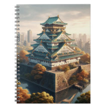 Osaka Castle Japan Landscape Vintage Travel