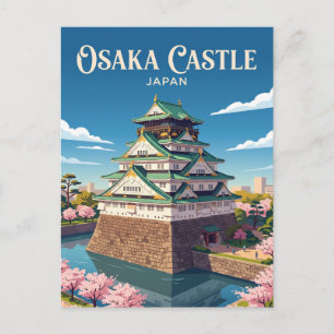 Osaka Castle Japan Postcard